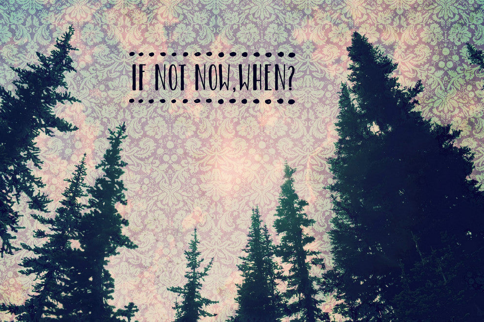 "If Not Now, When" Painting Print on Wrapped Canvas