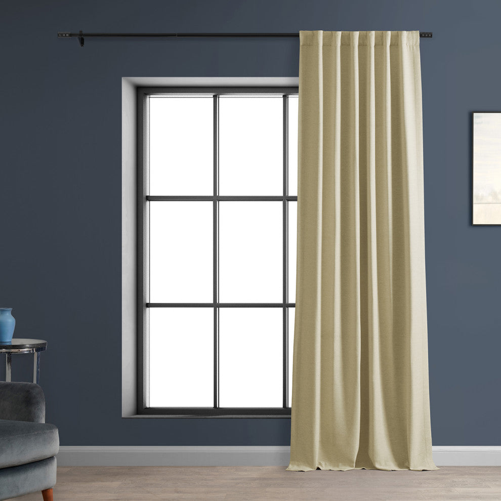 Candlelight Bellino Blackout Room Darkening Curtain Single Panel, 50"x120"