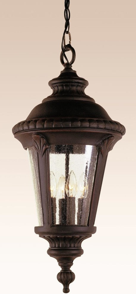 3 Light Hanging Lantern, Black