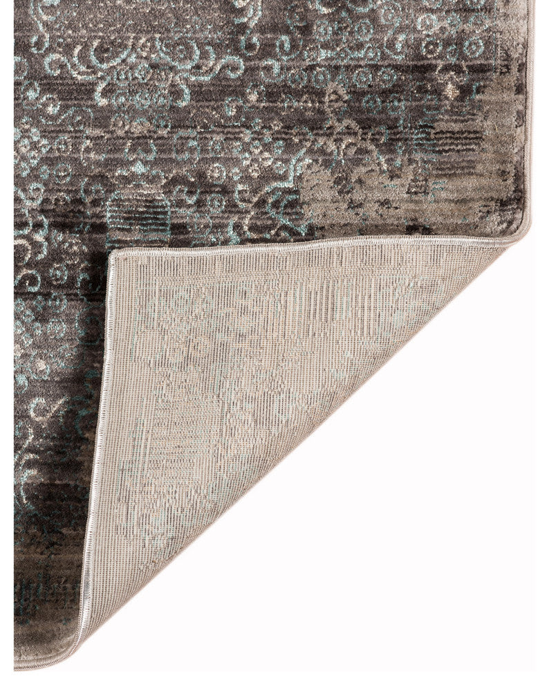 Cambridge Area Rug, Graphite Gray, 7'10" x 10'10", Geometric