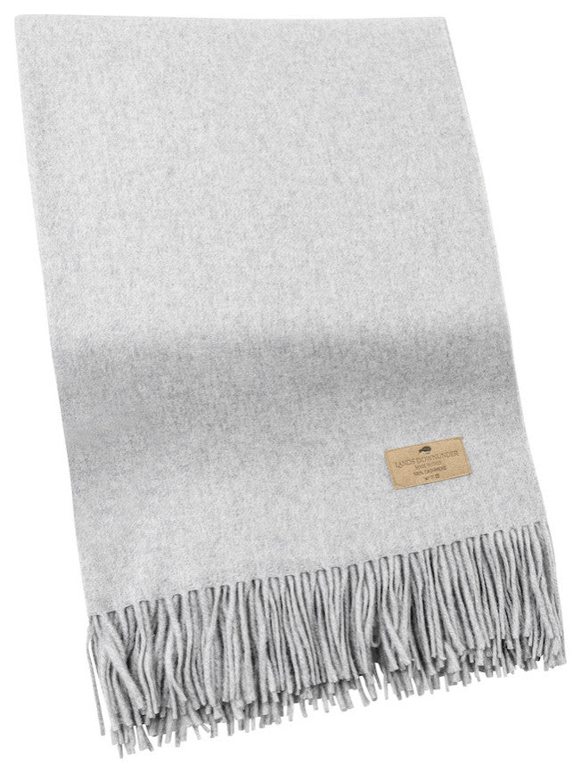 Luxe Italian Cashmere Throw, Sterling
