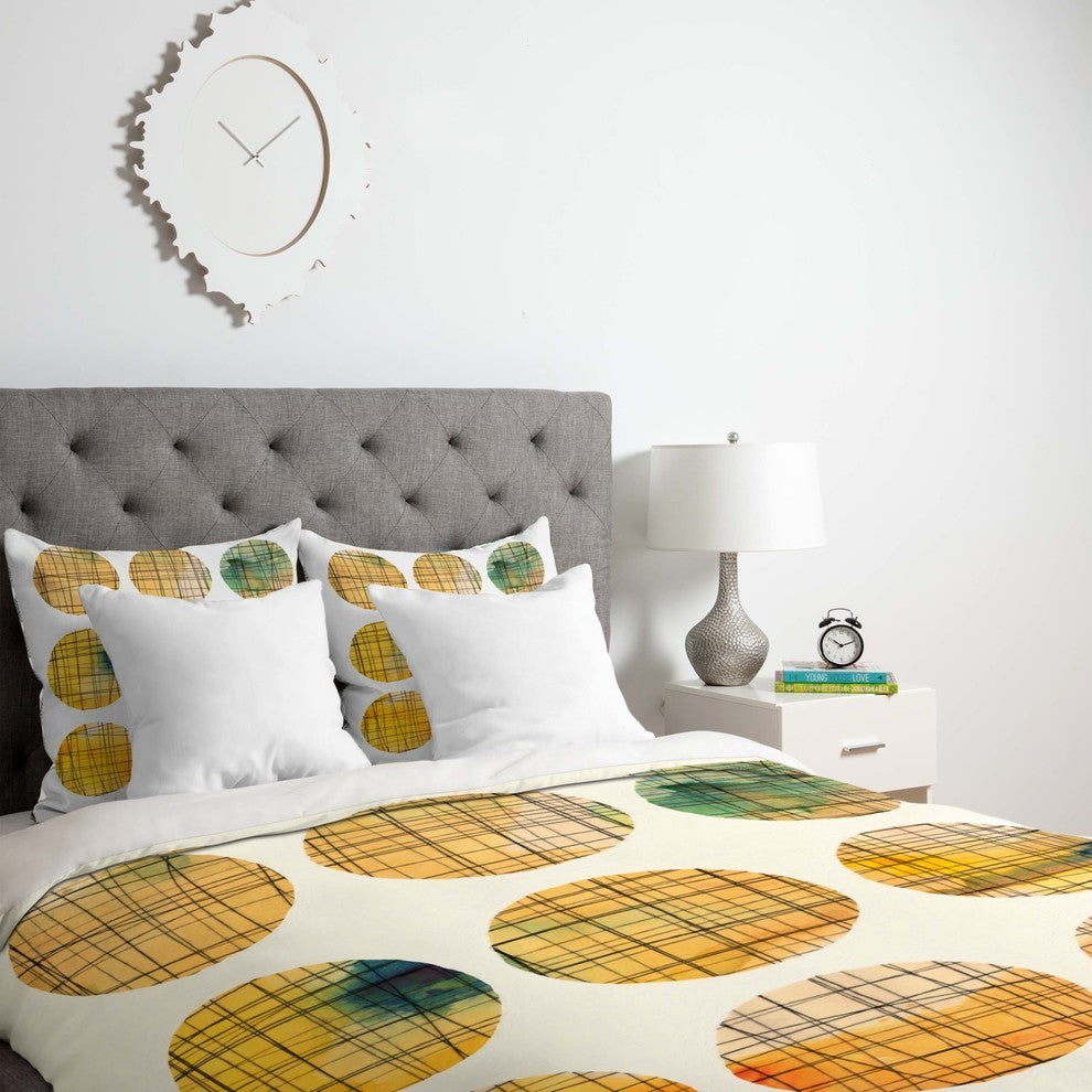 Deny Designs Susanne Kasielke Squared Circle Duvet Cover - Lightweight