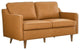 Impart Genuine Leather Loveseat, Tan