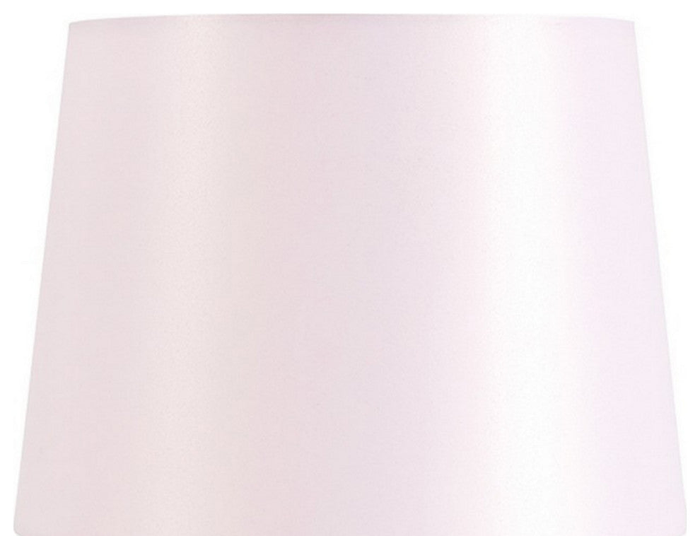 Benzara BM230974 Hardback Shade Table Lamp With Crystal Accents, Pink