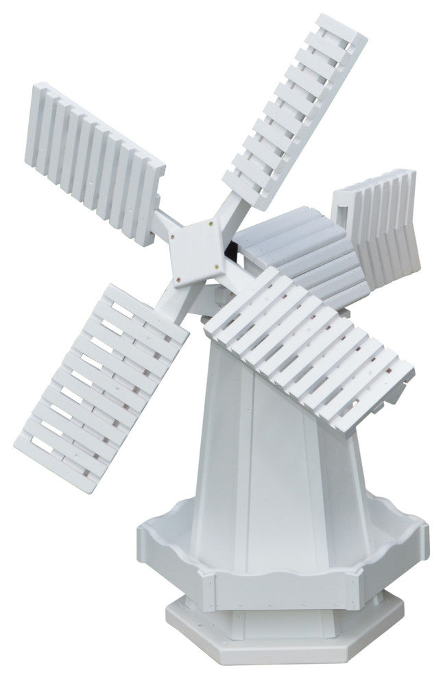 Pressure Treated Dutch Windmill, White, Small