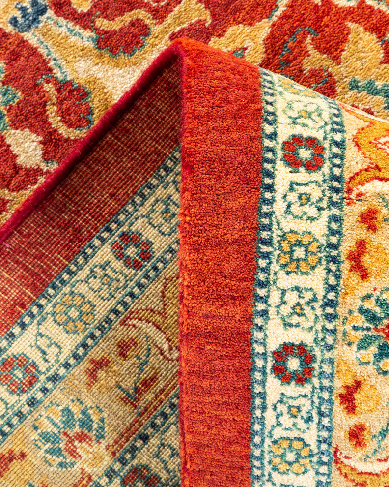 Mogul, One-of-a-Kind Hand-Knotted Area Rug Orange, 8'0"x10'3"