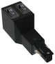 WAC Lighting 277V W-Track 10-Amp Current Limiter - Live End Left, Black Finish