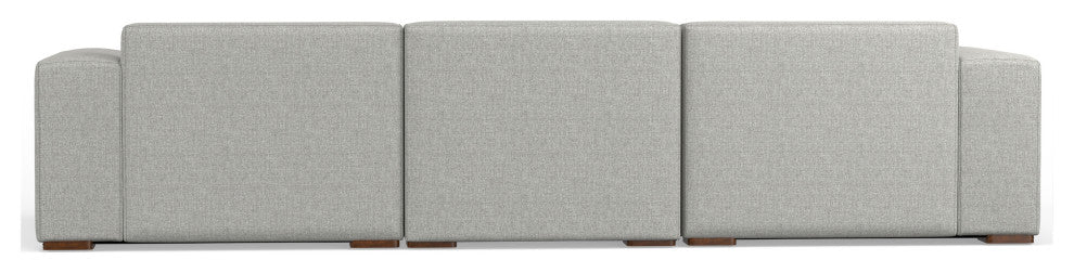 Rex Left-Facing Modular Sectional Sofa in Tightly Woven Performance Fabric