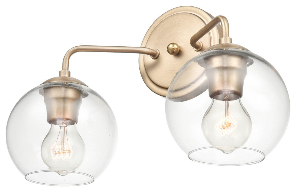 2 Light 16 in. Modern Gold Vanity