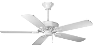 Progress Lighting Airpro Performance 52" 5-Blade Ceiling Fan, White