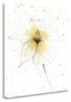 "Gilded Graphite Floral V" By Avery Tillmon, Giclee Print on Gallery Wrap Canvas