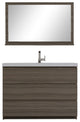 Paterno 60" Double Bathroom Vanity With Sink, Gray