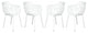 LeisureMod Modern Devon Aluminum Chair, Set of 4