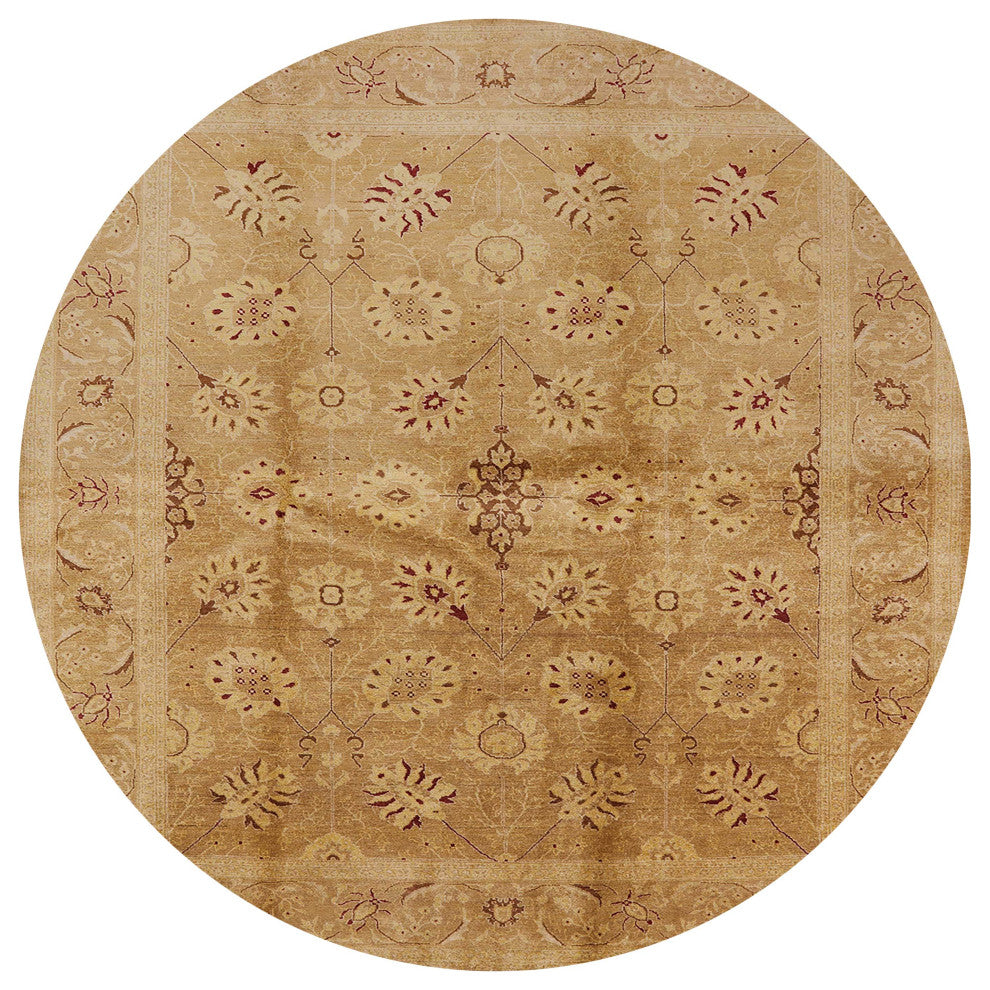 Ahgly Company Indoor Round Mid-Century Modern Area Rugs, 4' Round