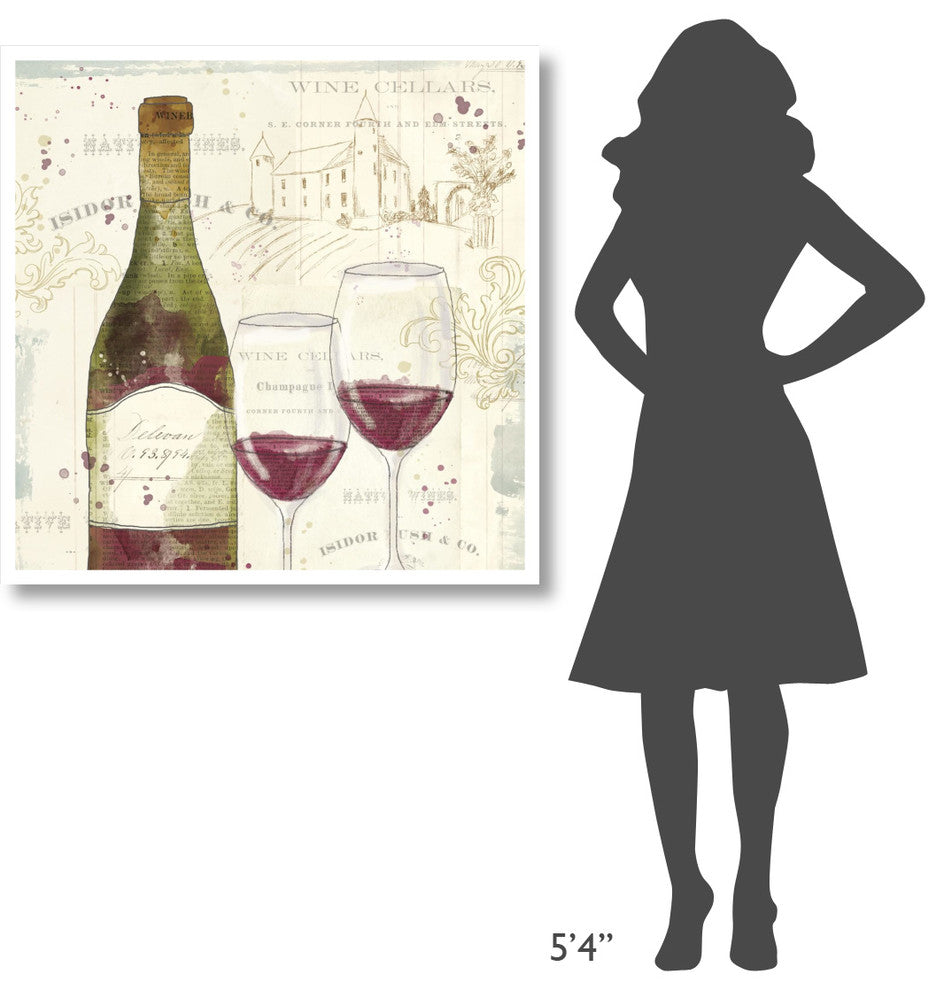 "Chateau Winery II" Digital Paper Print by Katie Pertiet, 38"x38"