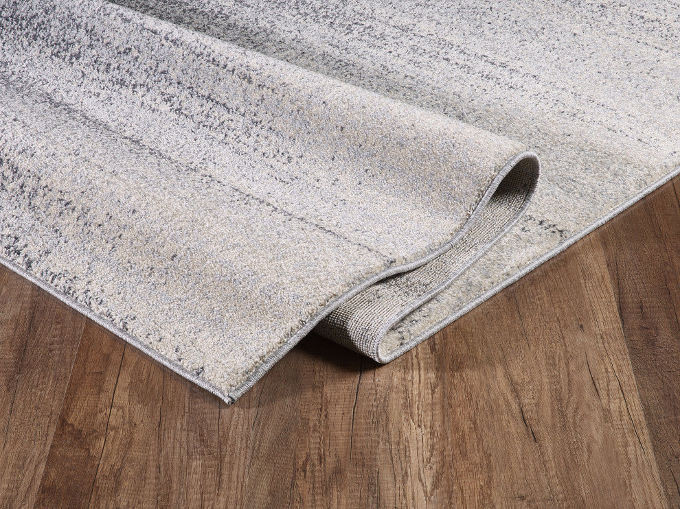 Abani Quartz QRZ130A Shades of Grey Ombre Contemporary Area Rug