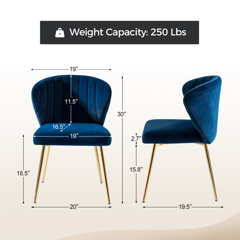 Milia Dining Chair, Navy