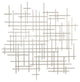 Iquara Large Silver Abstract Metal Wall Art