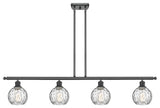 Innovations 516-4I-BK-G1215-6-LED 4 Light Island Light, Matte Black
