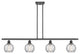 Innovations 516-4I-BK-G1215-6-LED 4 Light Island Light, Matte Black