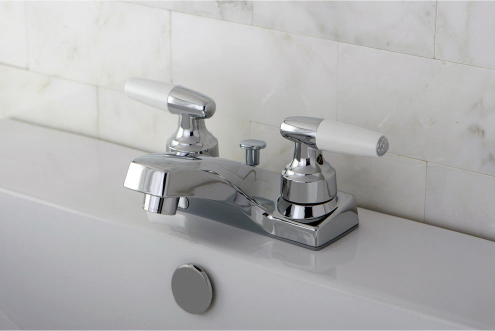 Kingston Brass KB201 4-Inch Centerset Lavatory Faucet, Polished Chrome