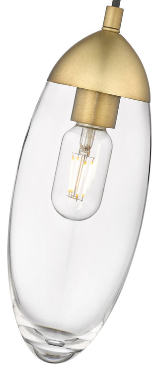 Z-Lite 651P Arden 5"W Mini Pendant - Rubbed Brass