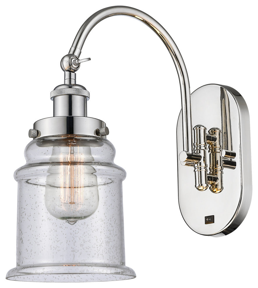 Innovations 918-1W-PN-G184-LED 1-Light Sconce, Polished Nickel