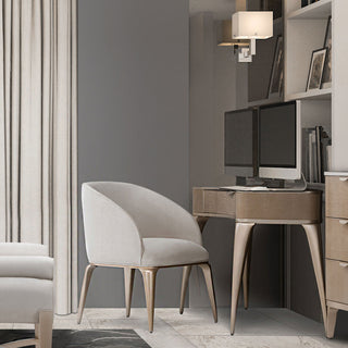 Malibu Crest Wood Vanity/Writing Desk - Blush