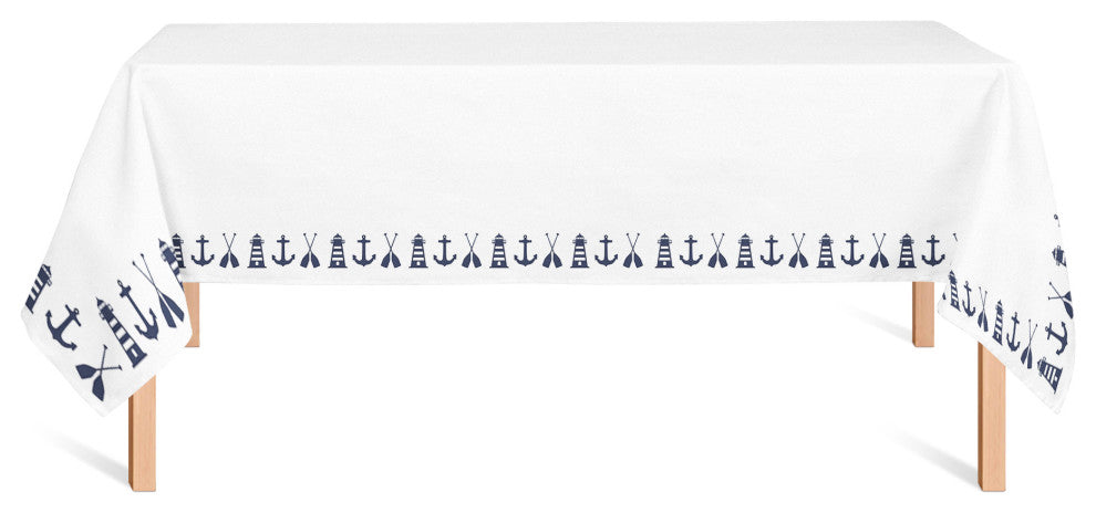 Nautical Border 58x102 Tablecloth
