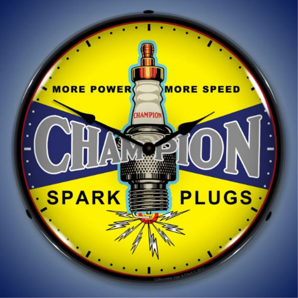 1209412 Champion Plugs Vintage Clock