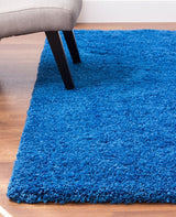 Louann Solid Shag Rug - Dark Blue - 5' X 8'
