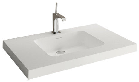 Deco Collection Lav Sink 30" made, WETMAR BiO, Matte White