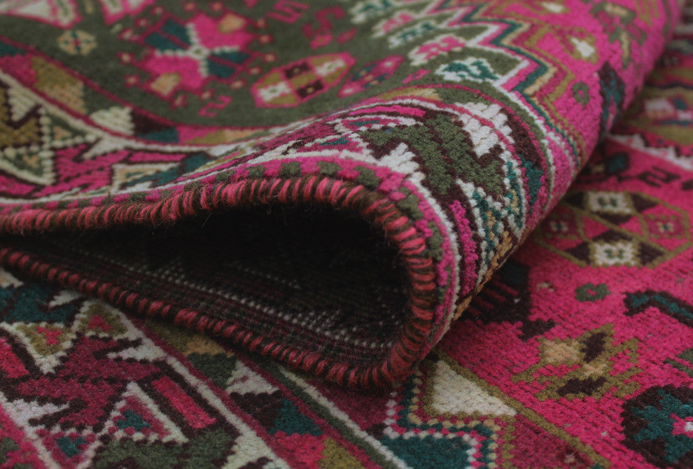 Fine Vintage Distressed Osei Pink Rug