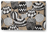 Pumpkins Galore Fall Design Chenille Area Rug, Brown, 4'x6'
