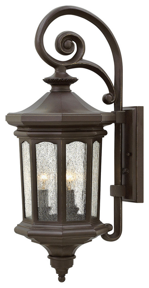 Hinkley Raley Large Wall Mount Lantern, Oil Rubbed Bronze
