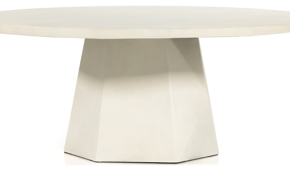 Bowman Outdoor Coffee Table-White Cncrt