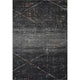 5??x 8??Distressed Black Abstract Area Rug