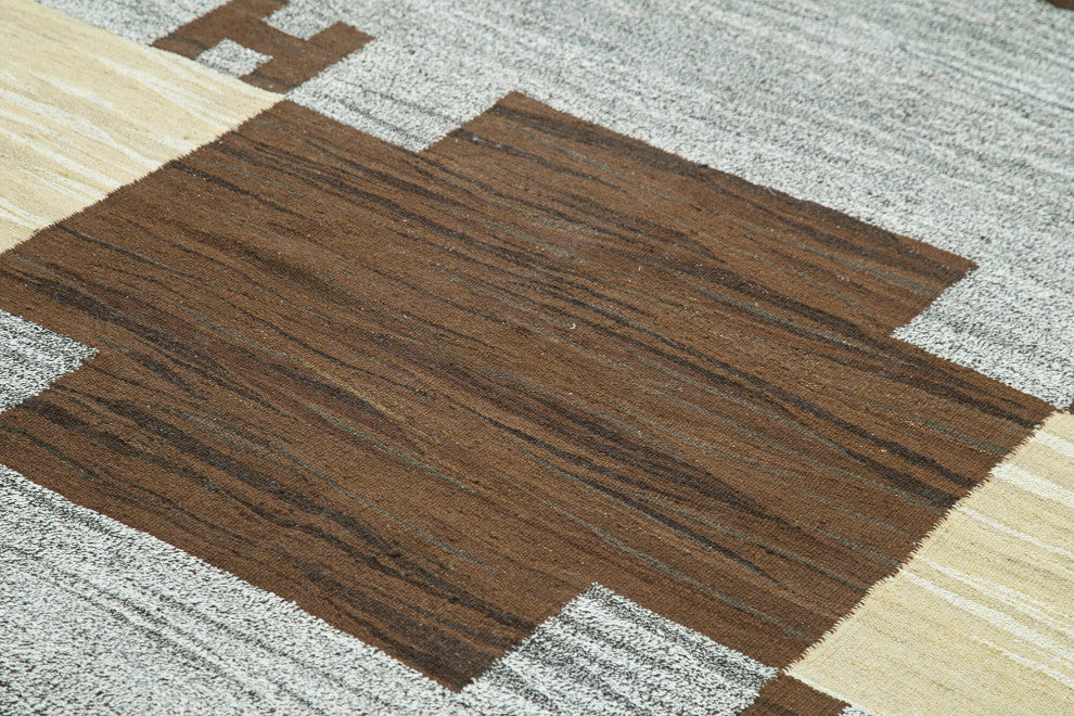 Rug N Carpet - Handwoven Turkish 8' 1'' x 10' 4'' Flatweave Wool Kilim Rug