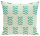 Petal Pusher Floral Print Outdoor Pillow, Jade, 20"x20"