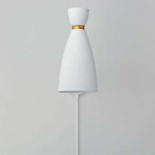 Maxim 11300 Carillon 15" Tall Plug-In Wall Sconce - Black / Satin Brass