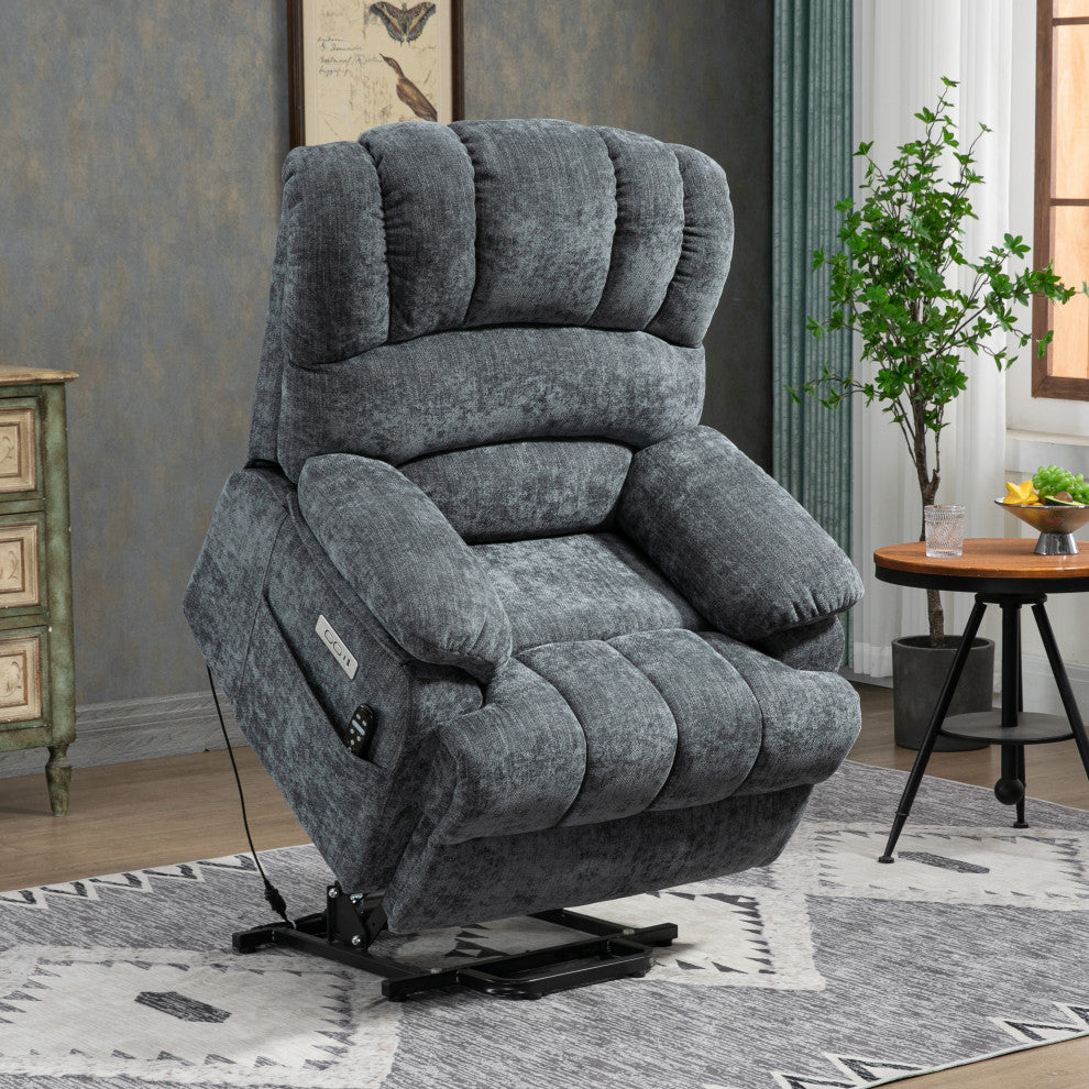 Power Lift Recliner Chair with Massage and Heat Function, 8-Point Vibration