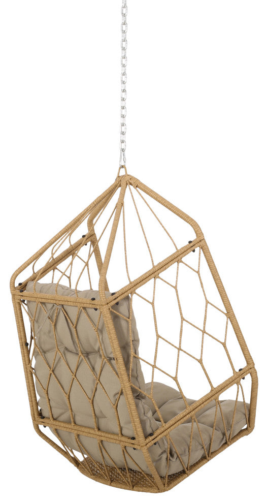 Mesena Outdoor/Indoor Wicker Hanging Chair with 8 Foot Chain (NO STAND)