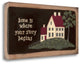 "Home Is Where Stories Begin" By Jo Moulton, Giclee Print on Gallery Wrap Canvas
