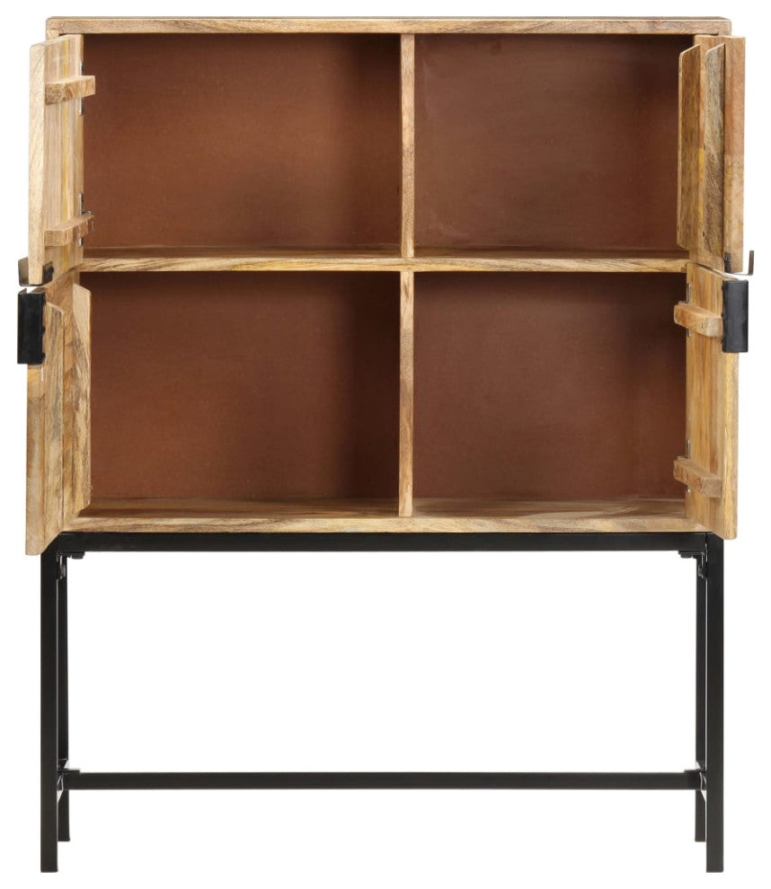 vidaXL Cabinet Freestanding Storage Cabinet for Living Room Solid Wood Mango