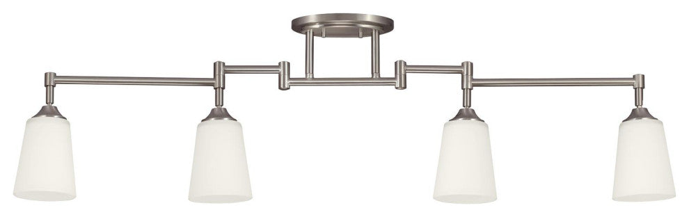 4-Light Track Lighting Kit, Brushed Nickel