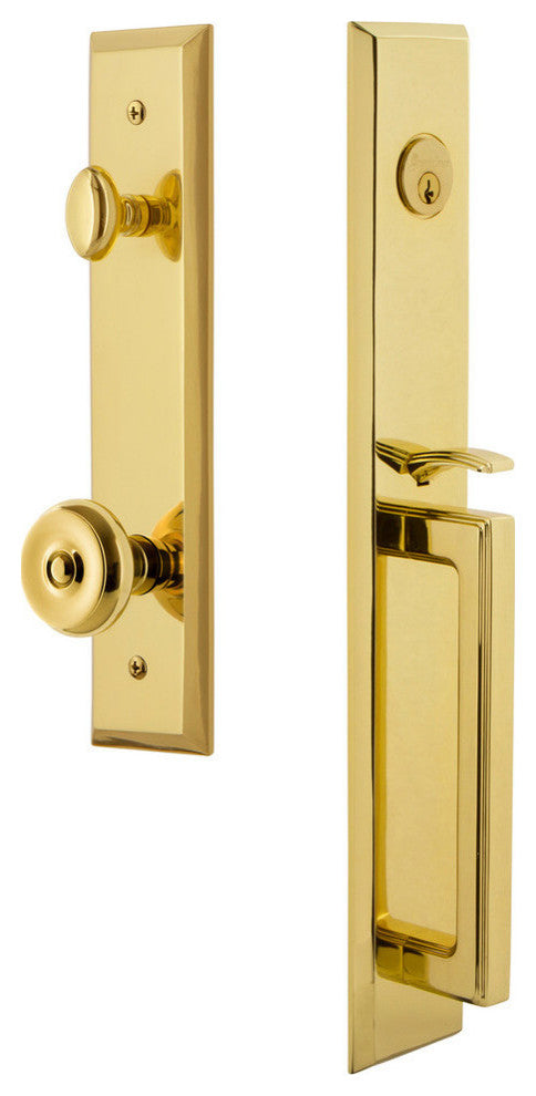 Fifth Avenue 1-Piece Dummy Handleset, D Grip and Bouton Knob, 849352