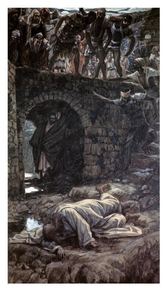 "Bridge Over The Brook Kedron" Digital Paper Print by James Tissot, 19"x32"