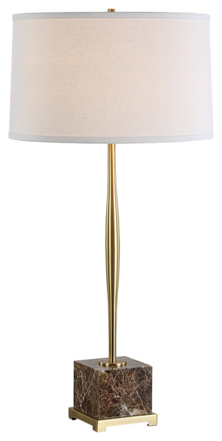 Uttermost Booker Thin Brass Table Lamp