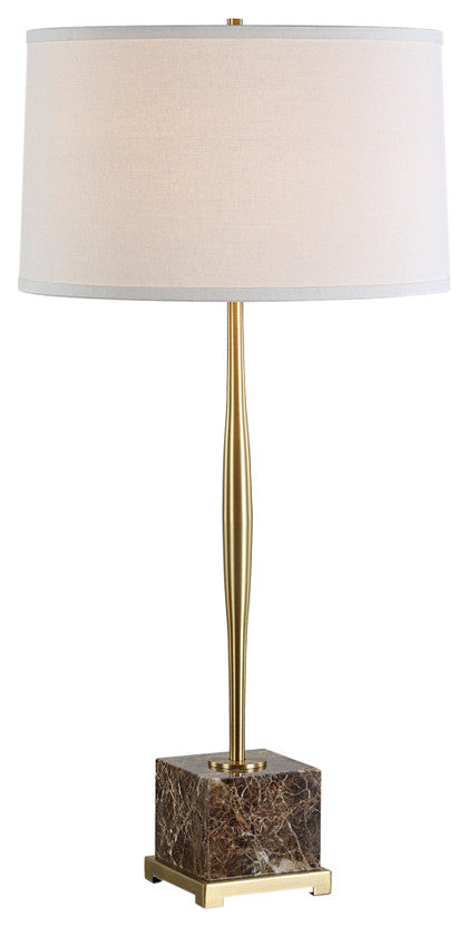 Uttermost Booker Thin Brass Table Lamp