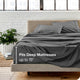 Bare Home Twin XL 1800 Microfiber Sheet Set, Gray